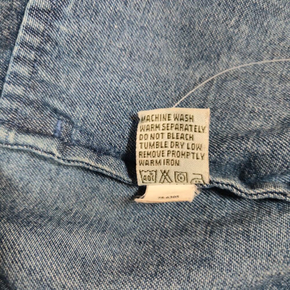 Orvis Vintage Women's Denim Jacket Size 14 Blue Pockets Casual Preppy - Picture 9 of 9